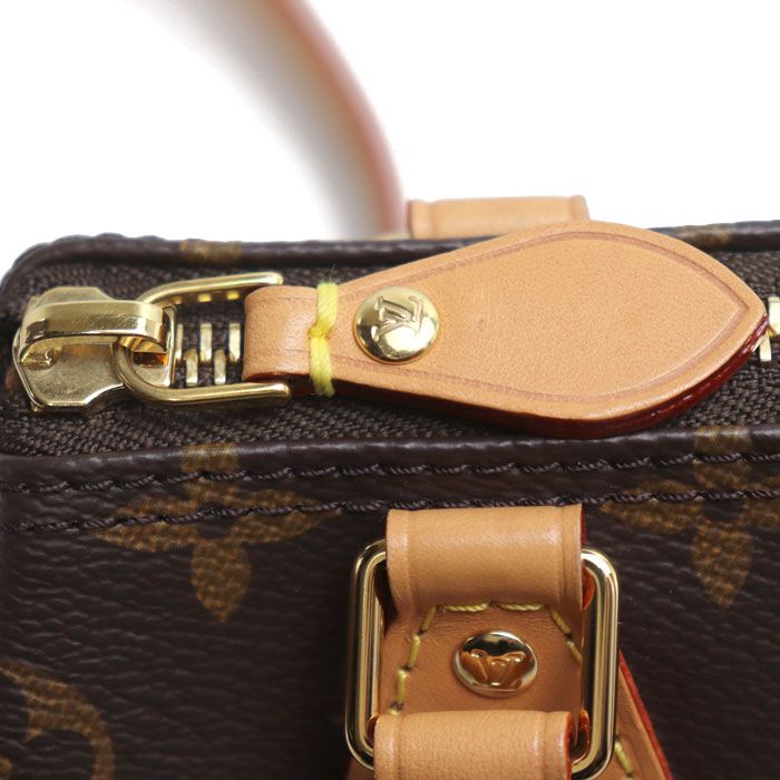 Louis Vuitton Nano Speedy 2-Way Shoulder Bag Brown