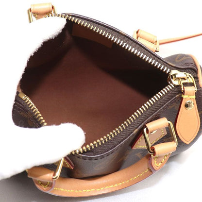 Louis Vuitton Nano Speedy 2-Way Shoulder Bag Brown