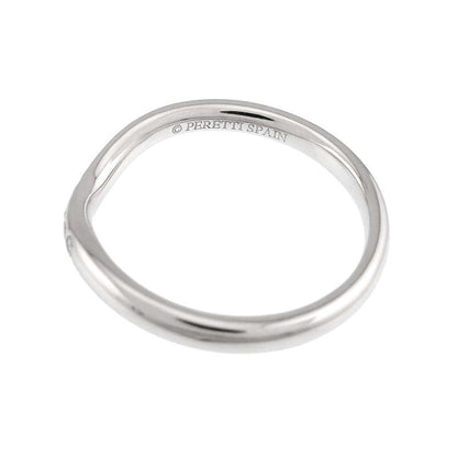 Tiffany & Co Curved Band Ring Diamond Pt Platinum