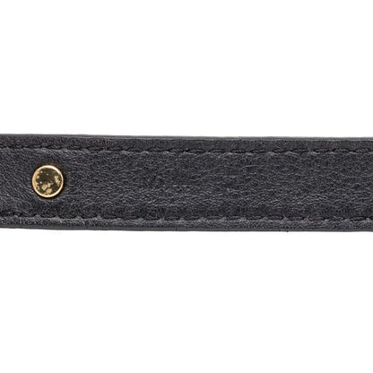 Louis Vuitton Epi Bracelet LV Twist Black Gold Leather Plated