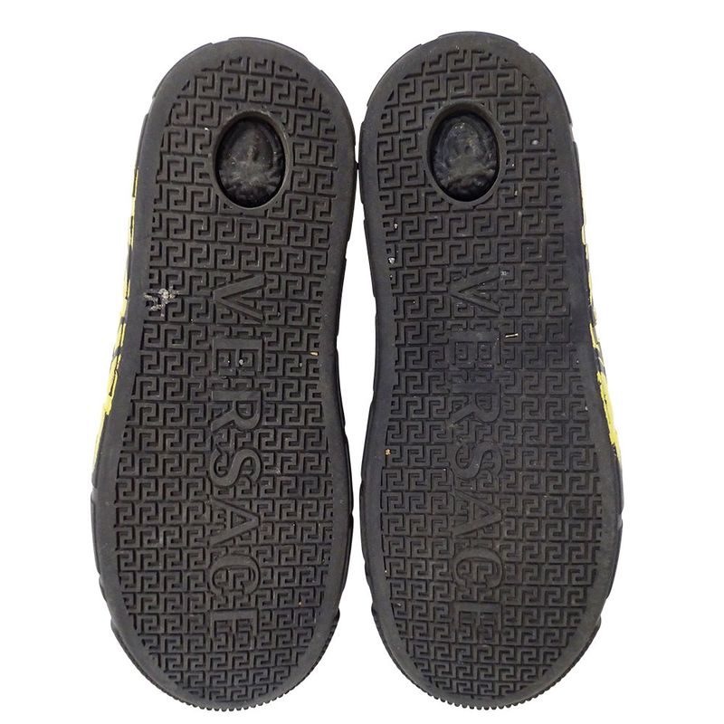 Versace Sneakers Leather Medusagre Smile High Cut Black