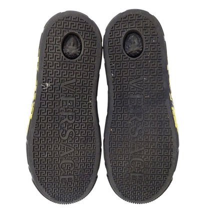 Versace Sneakers Leather Medusagre Smile High Cut Black