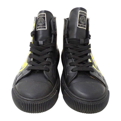 Versace Sneakers Leather Medusagre Smile High Cut Black