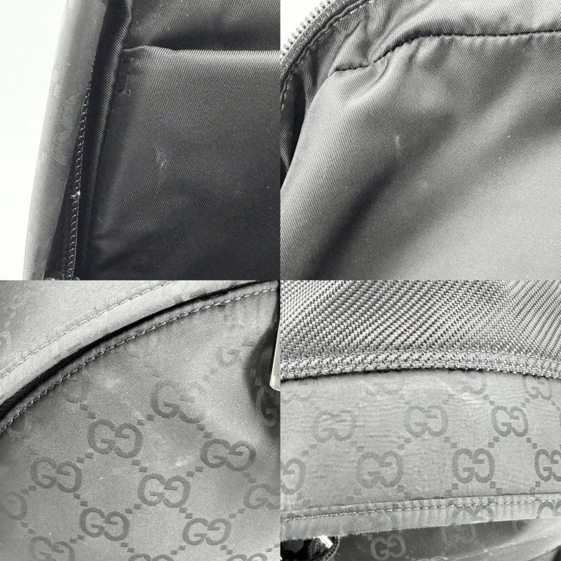 Gucci Backpack GG Web Stripe Nylon Black