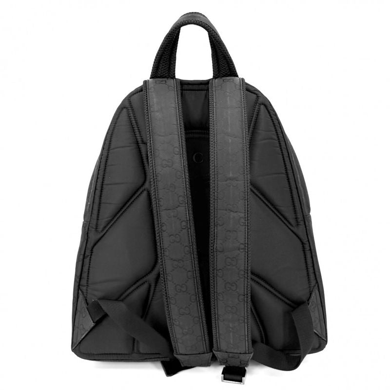 Gucci Backpack GG Web Stripe Nylon Black