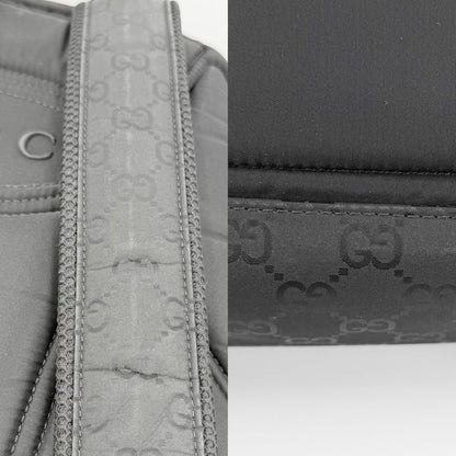 Gucci Backpack GG Web Stripe Nylon Black