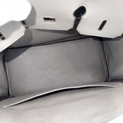 Hermes Handbag Birkin 25 Inner Stitch Leather Gray