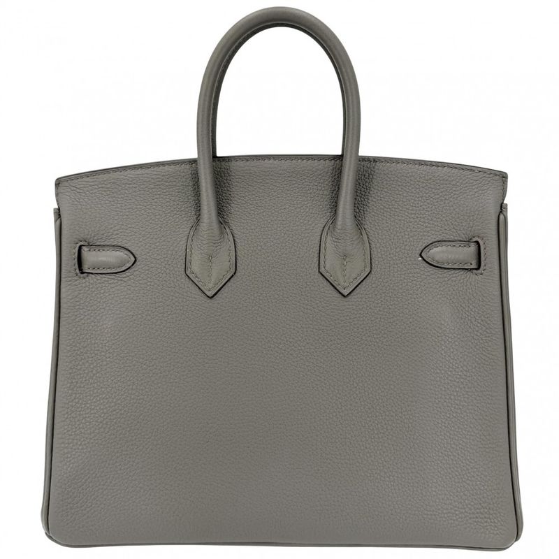 Hermes Handbag Birkin 25 Inner Stitch Leather Gray
