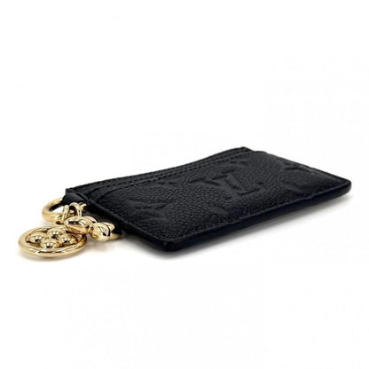 Louis Vuitton Card Case Monogram Empreinte Holder LV Charm Pass Noir Black
