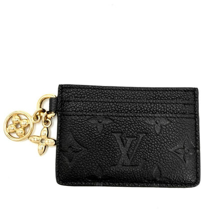 Louis Vuitton Card Case Monogram Empreinte Holder LV Charm Pass Noir Black