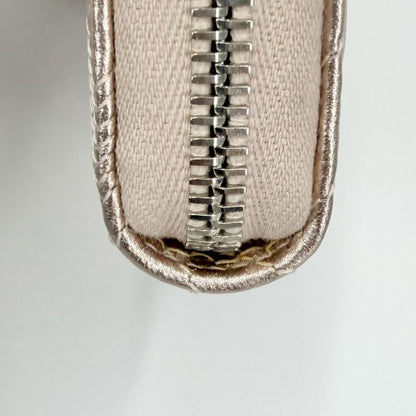 Chanel Coin Case Metallic Stitch Card CC Logo Purse
