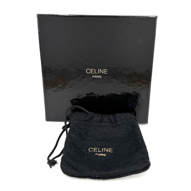 Celine Earrings Arc de Triomphe Square Vintage Stone