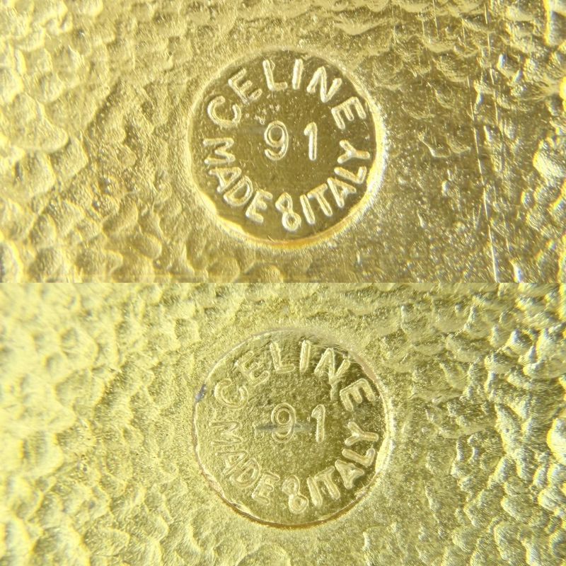 Celine Earrings Arc de Triomphe Square Vintage Stone