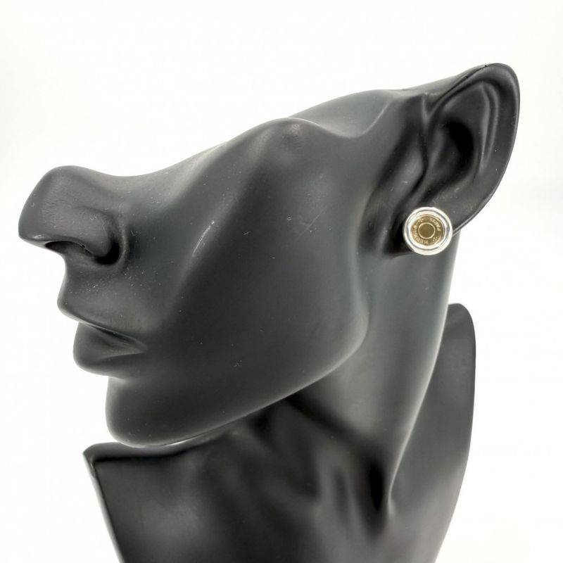 Hermes Earrings Clou de Selle 18K Gold X