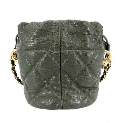 Chanel Shoulder Bag Quilted Drawstring Chain