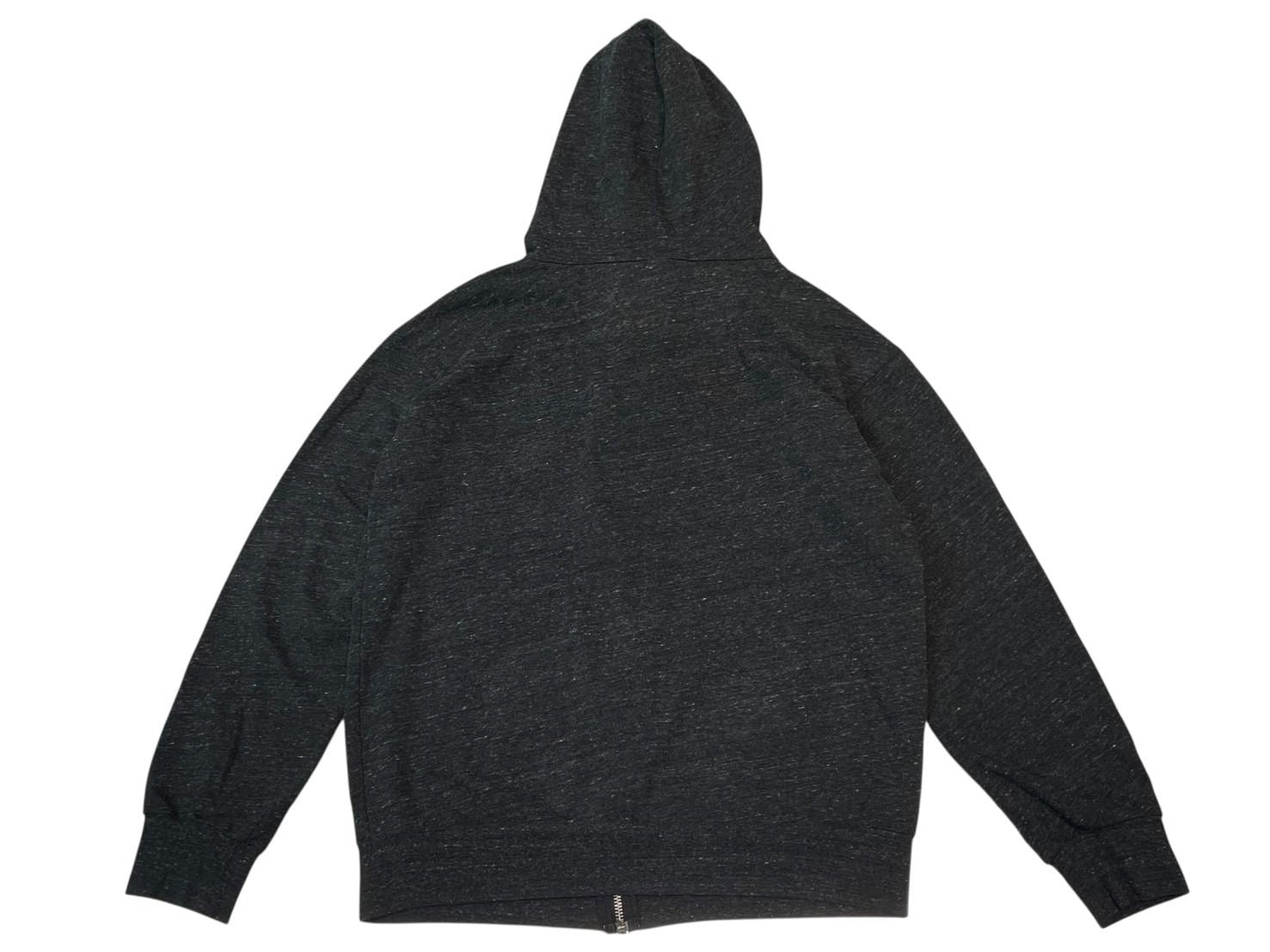 Chrome Hearts Marbled Hoodie Dagger Zip Print Gray — view 2
