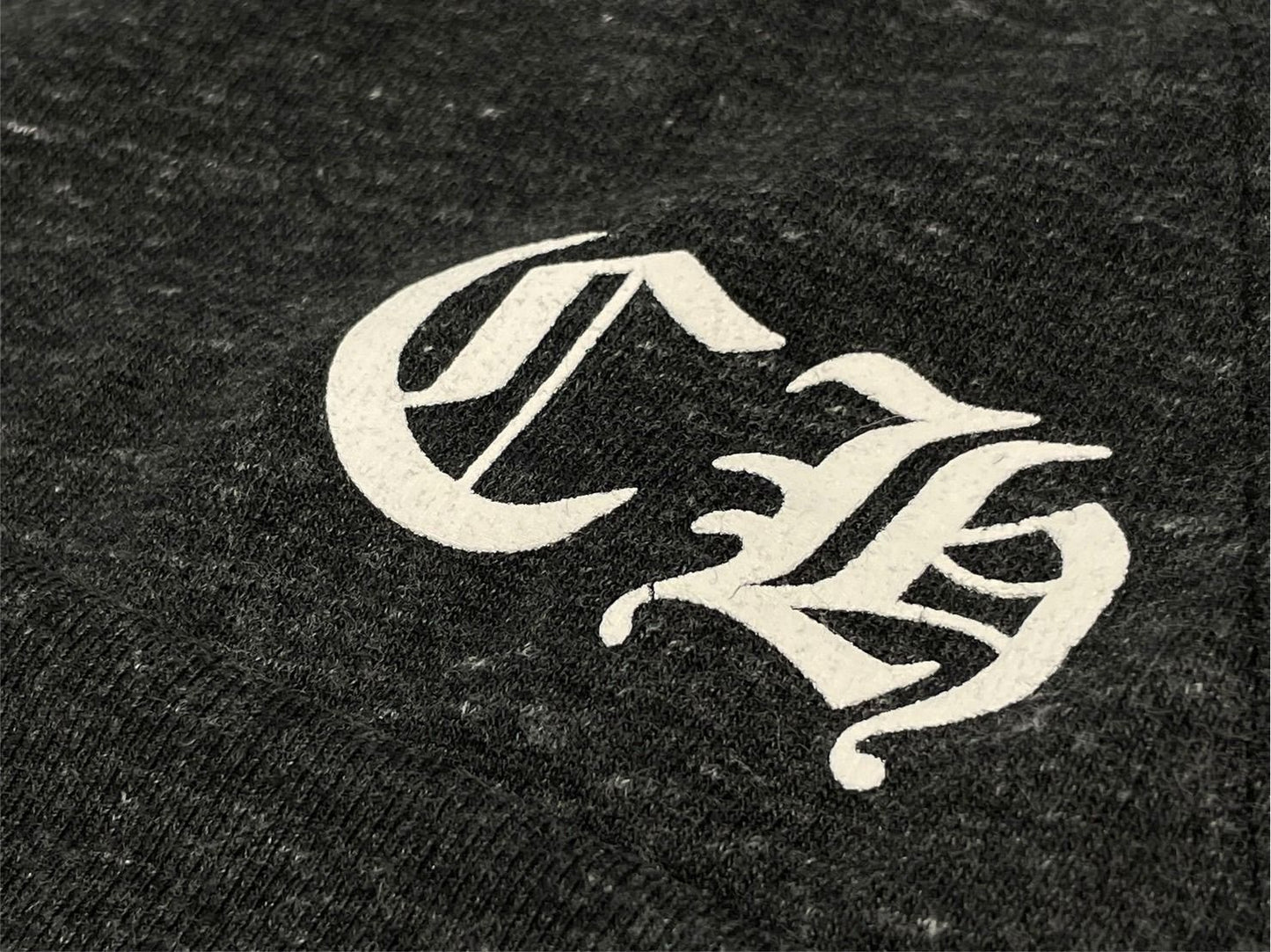 Chrome Hearts Marbled Hoodie Dagger Zip Print Gray — view 6