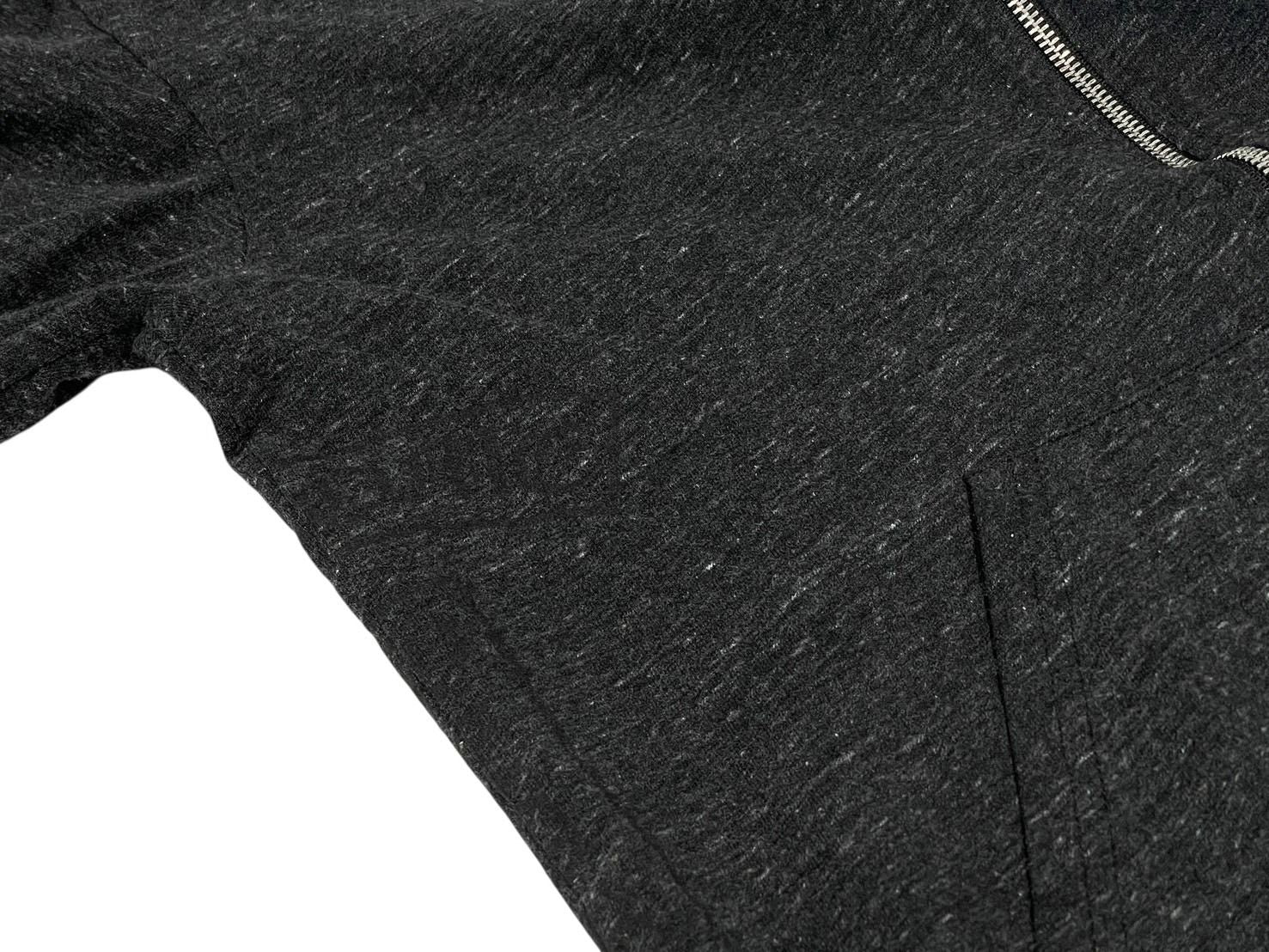 Chrome Hearts Marbled Hoodie Dagger Zip Print Gray — view 7