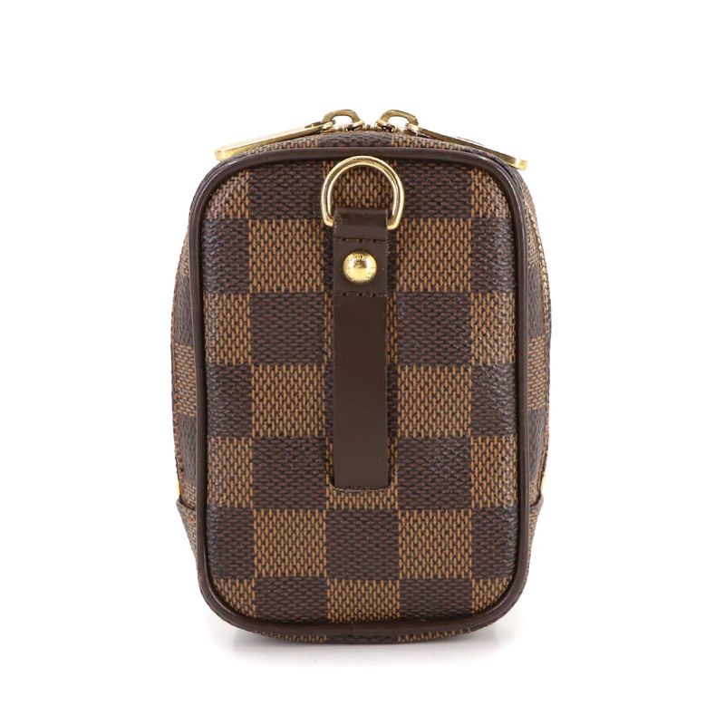 Louis Vuitton Damier Etui Okapi PM Pouch Ebene Gold