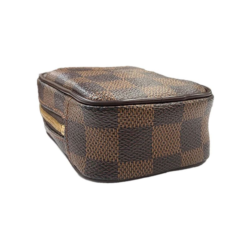 Louis Vuitton Damier Etui Okapi PM Pouch Ebene Gold