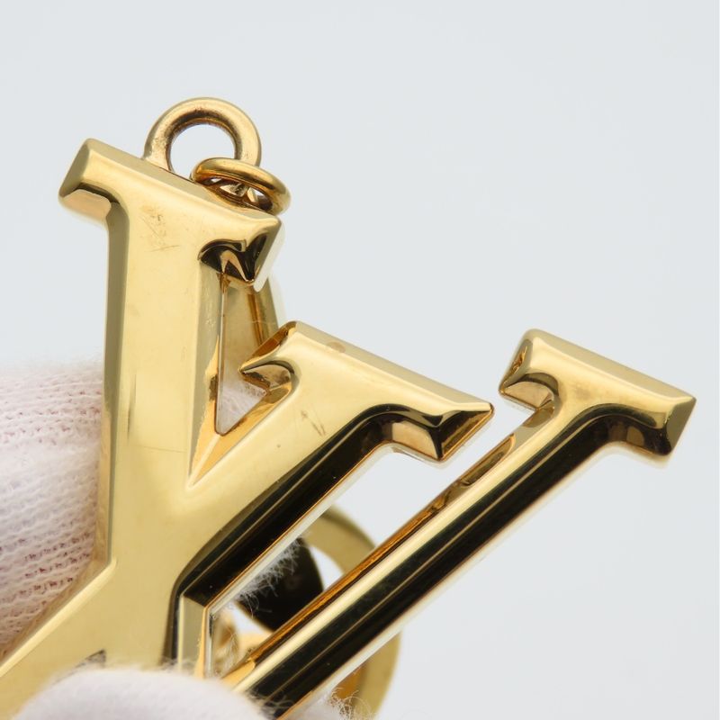 Louis Vuitton Key Holder Porte Cles LV Facet Metal Gold Plated