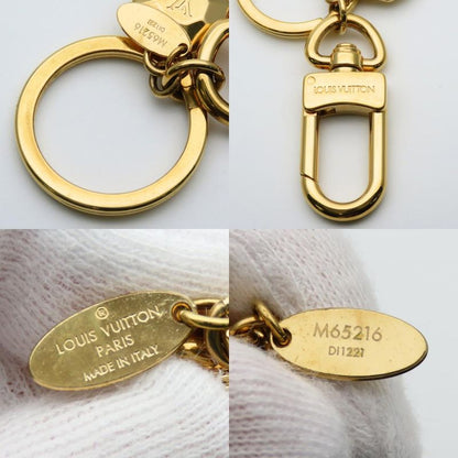 Louis Vuitton Key Holder Porte Cles LV Facet Metal Gold Plated