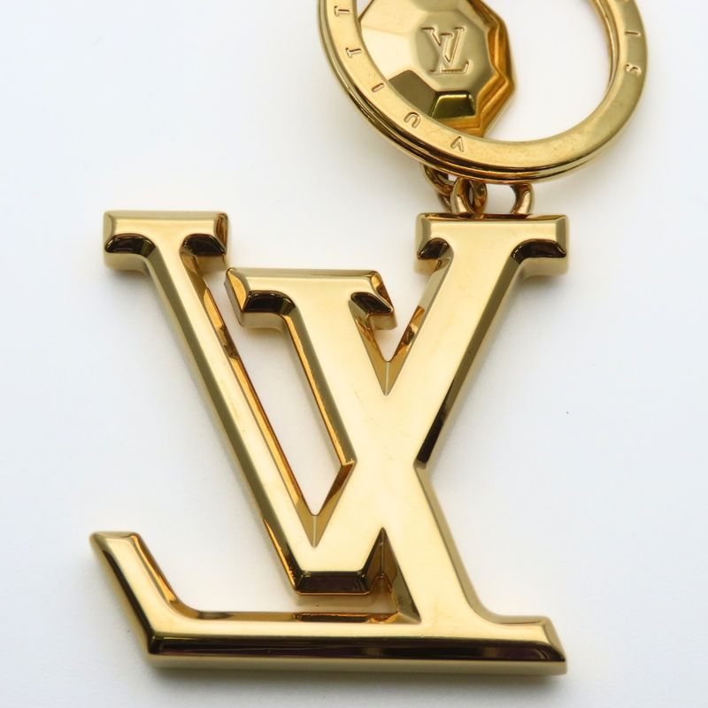 Louis Vuitton Key Holder Porte Cles LV Facet Metal Gold Plated
