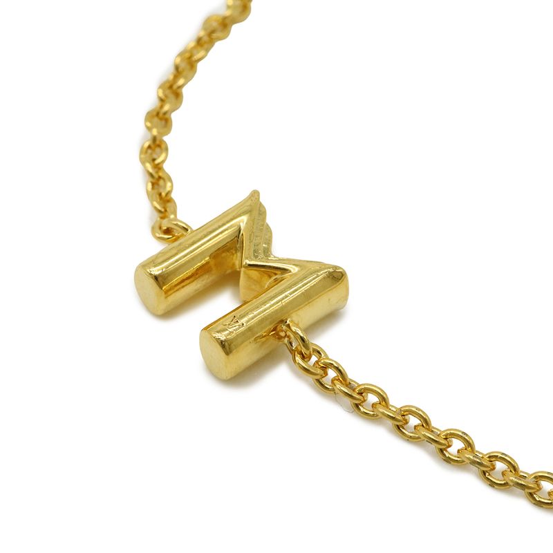 Louis Vuitton Bracelet LV&me M Initial Gold Plated