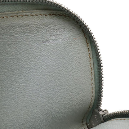 Hermes Remix Card Case Passcase L-shape Zipper Strap Leather Light Gray