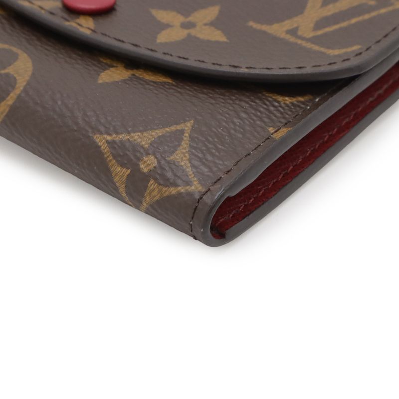 Louis Vuitton Monogram Porte Monnaie Rosalie Coin Purse Fuchsia Pink