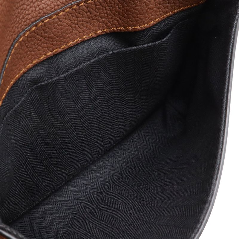 Loewe Anagram Military Bum Bag Crossbody Leather Silver Ha