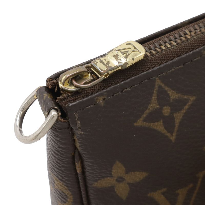 Louis Vuitton Monogram Mini Pochette Pouch Multi