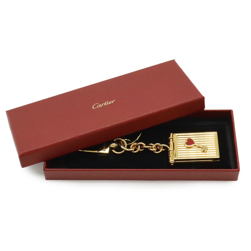 Cartier Diavolo de Photo Frame Key Ring Key Holder Bag Charm Key