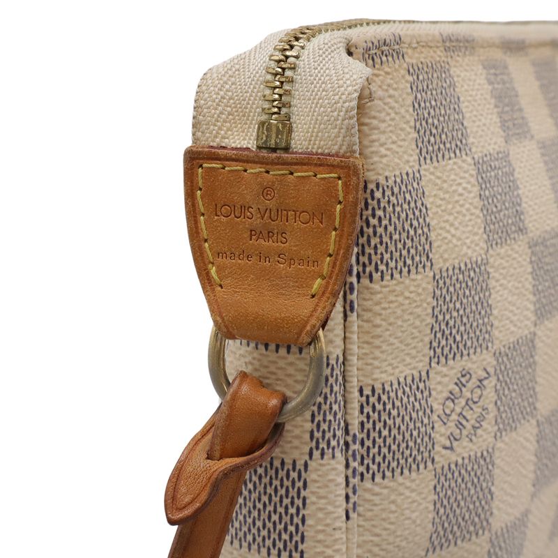 Louis Vuitton Damier Azur Pochette Pouch 2-Way Shoulder Bag
