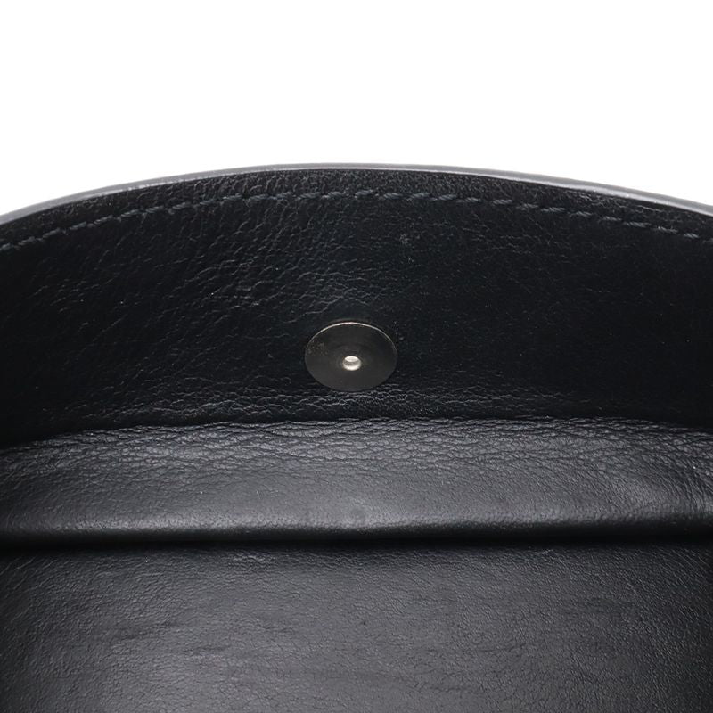 Louis Vuitton Taiga Coin Purse Square Leather Ardoise Black