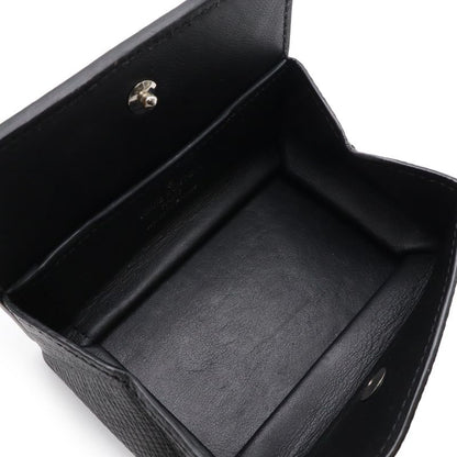 Louis Vuitton Taiga Coin Purse Square Leather Ardoise Black