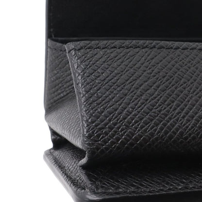 Louis Vuitton Taiga Coin Purse Square Leather Ardoise Black