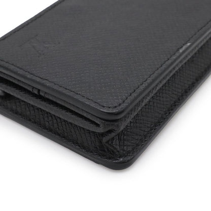 Louis Vuitton Taiga Coin Purse Square Leather Ardoise Black