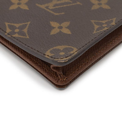 Louis Vuitton Monogram Card Holder Credit Circle Long Bill Bifold Wallet