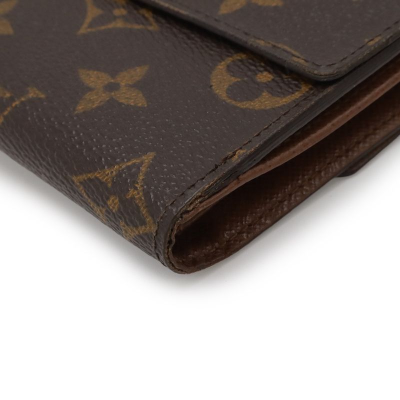 Louis Vuitton Monogram Portefeuille Elise Bifold Wallet Hook