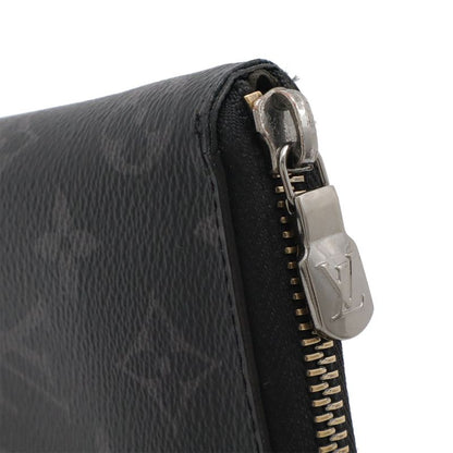 Louis Vuitton Monogram Eclipse Zippy Wallet Vertical Zip Around Black Gray