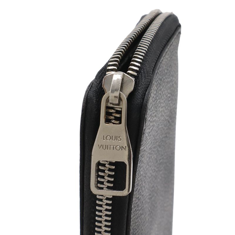 Louis Vuitton Damier Graphite Zippy Wallet Vertical Zip Around Black Gray