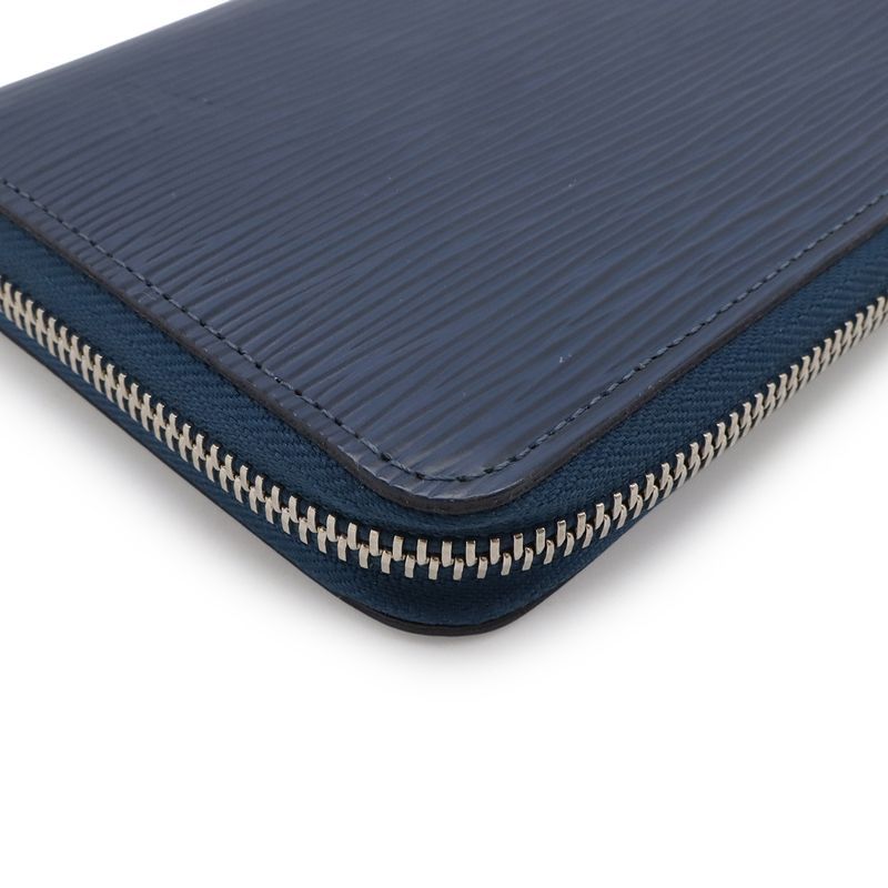 Louis Vuitton Epi Zippy Wallet Zip Around Andy Gobble Navy