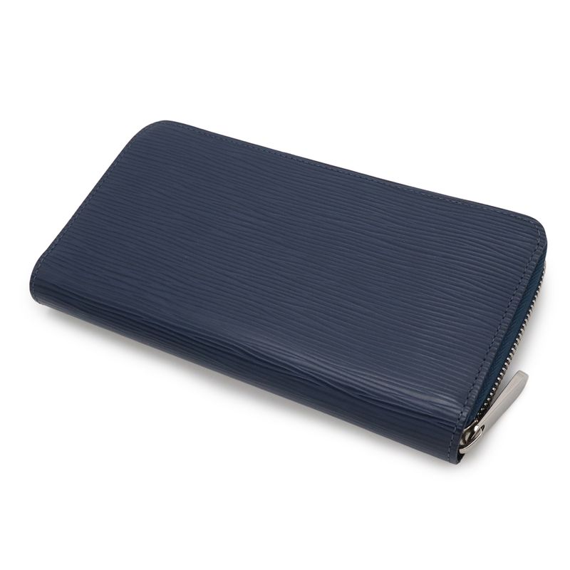 Louis Vuitton Epi Zippy Wallet Zip Around Andy Gobble Navy