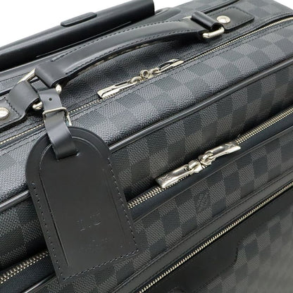 Louis Vuitton Damier Graphite Pilot Case Travel Bag Trolley Black Gray
