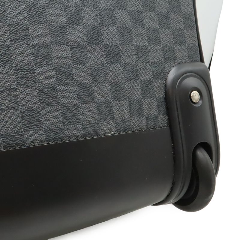 Louis Vuitton Damier Graphite Pilot Case Travel Bag Trolley Black Gray
