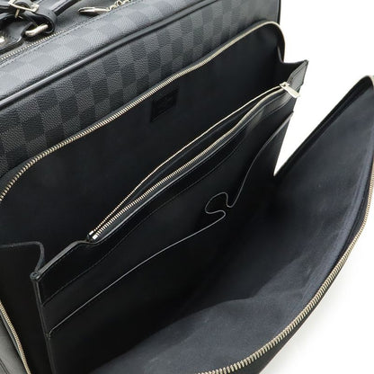 Louis Vuitton Damier Graphite Pilot Case Travel Bag Trolley Black Gray
