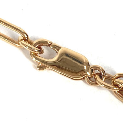 Hermes Necklace Chain Long Metal Pink Gold