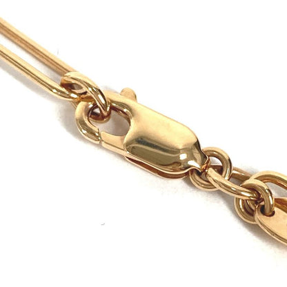 Hermes Necklace Chain Long Metal Pink Gold