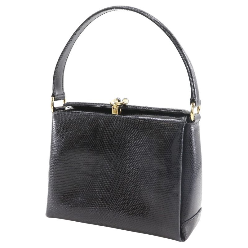 Gucci Vintage Embossed Leather Handbag